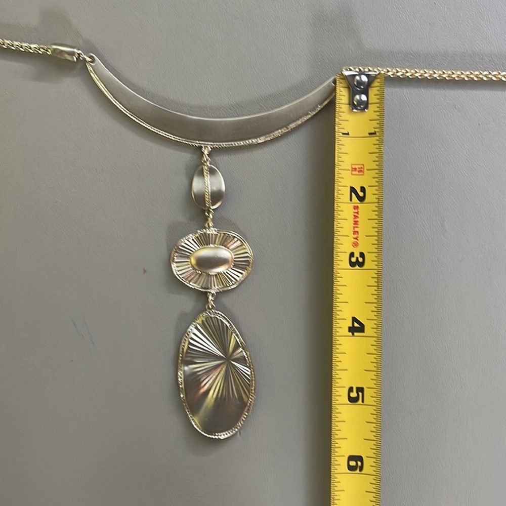 Chicos gold tone Y Necklace, NWT - Picture 6 of 7